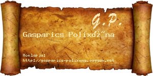 Gasparics Polixéna névjegykártya